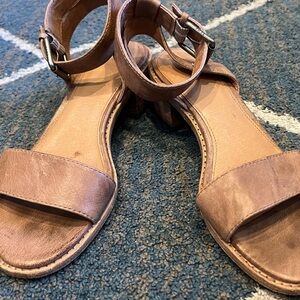 Frye Leather Ankle Strap Sandals 7.5